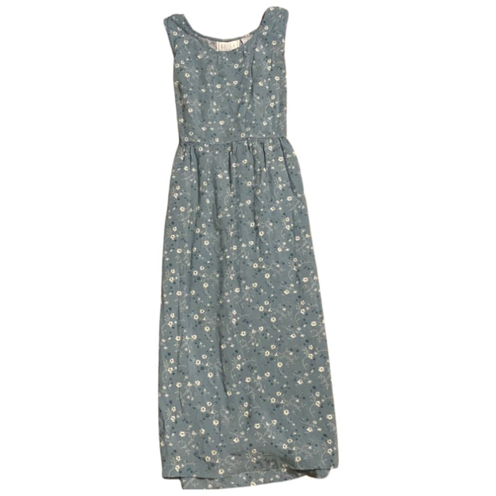 Erika Studio - Turquoise & Cream Floral Maxi Stress